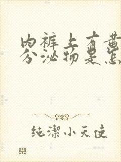 内裤上有黄黄的分泌物是怎么回事男的