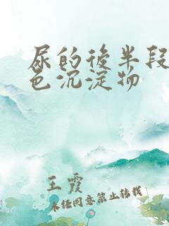 尿的后半段是白色沉淀物