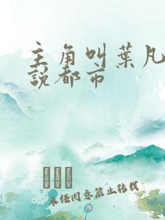 主角叫叶凡的小说都市