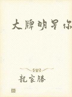 大牌明星你站住