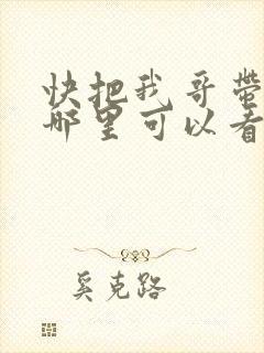 快把我哥带走在哪里可以看到