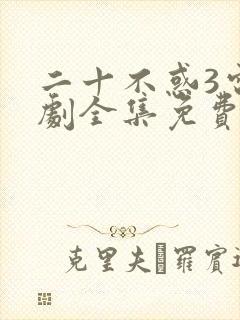 二十不惑3电视剧全集免费观看完整版2022