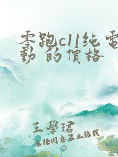 零跑c11纯电动 的价格