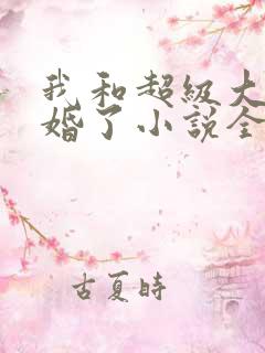 我和超级大佬隐婚了小说全文阅读