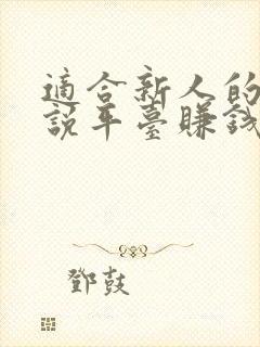 适合新人的写小说平台赚钱