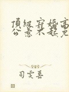 顶级宠婚高冷老公惹不起免费阅读