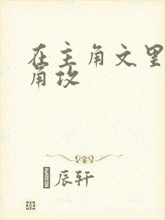 在主角文里抢主角攻