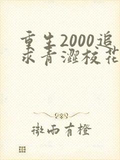 重生2000追求青涩校花同桌开始最新全文阅读