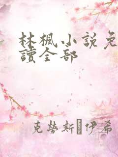 林枫小说免费阅读全部
