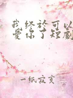 我终于可以不再爱你了短剧大结局