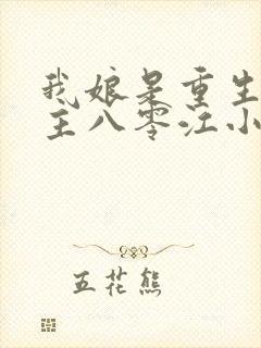 我娘是重生文女主八零江小悠