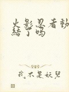 火影忍者动漫完结了吗