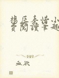 杨辰秦惜小说免费阅读笔趣阁全文