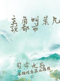 主角叫叶凡的小说都市