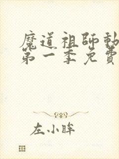 魔道祖师动漫版第一季免费观看