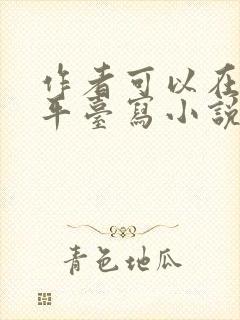 作者可以在两个平台写小说吗