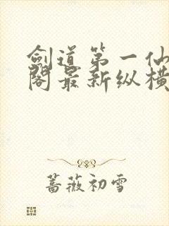 剑道第一仙笔趣阁最新纵横小说