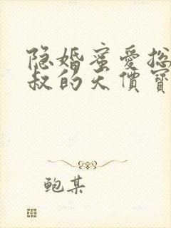 隐婚蜜爱总裁大叔的天价宝贝小说