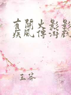 有关火影影忍者疾风传游戏