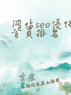 网站seo优化首页排名