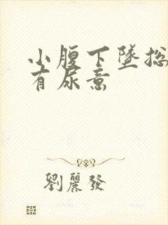 小腹下坠总感觉有尿意