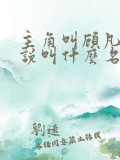 主角叫顾凡的小说叫什么名字