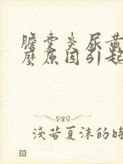 胆囊炎尿黄是什么原因引起的