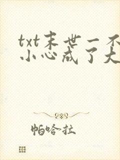 txt末世一不小心成了大佬下载