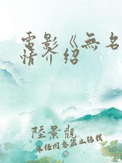 电影《无名》剧情介绍