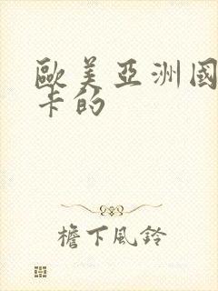 欧美亚洲国产不卡的