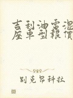 吉利油电混合七座车型报价