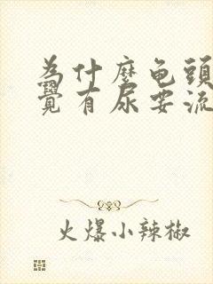 为什么龟头总感觉有尿要流出