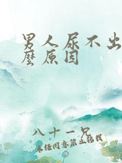 男人尿不出是什么原因