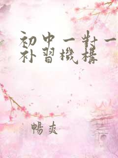 初中一对一物理补习机构