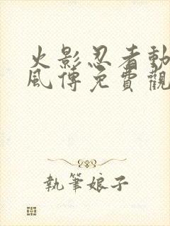 火影忍者动漫疾风传免费观看