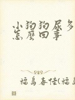 小狗狗尿多尿频怎么回事