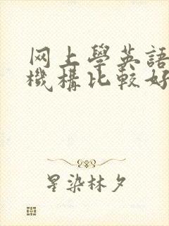 网上学英语哪个机构比较好