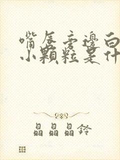 嘴唇旁边白色的小颗粒是什么