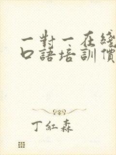 一对一在线外教口语培训价格