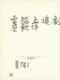 电脑上追剧用什么软件