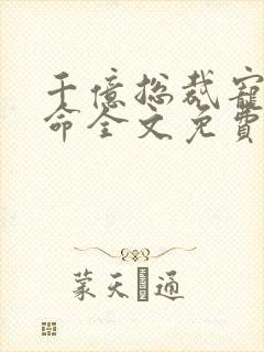 千亿总裁宠妻如命全文免费阅读