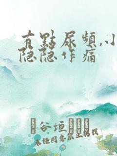 有点尿频,小腹隐隐作痛