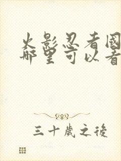 火影忍者国语版哪里可以看