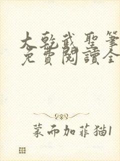 大乾武圣笔趣阁免费阅读全文无弹窗