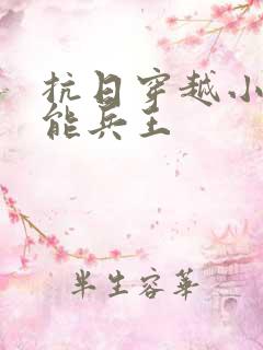 抗日穿越小说全能兵王