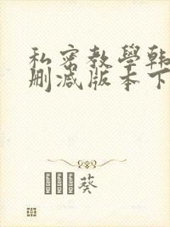 私密教学韩漫无删减版本下载