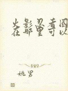 火影忍者国语版在哪里可以看