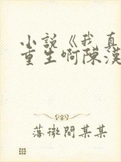 小说《我真没想重生啊陈汉升》