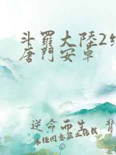 斗罗大陆2绝世唐门安卓