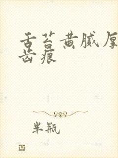 舌苔黄腻厚白有齿痕